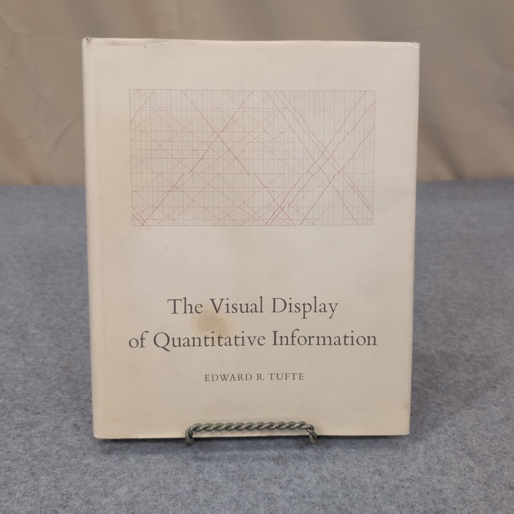 The Visual Display of Quantitative Information Edward R Tufte Hardcover 1987 VG - Picture 1 of 2